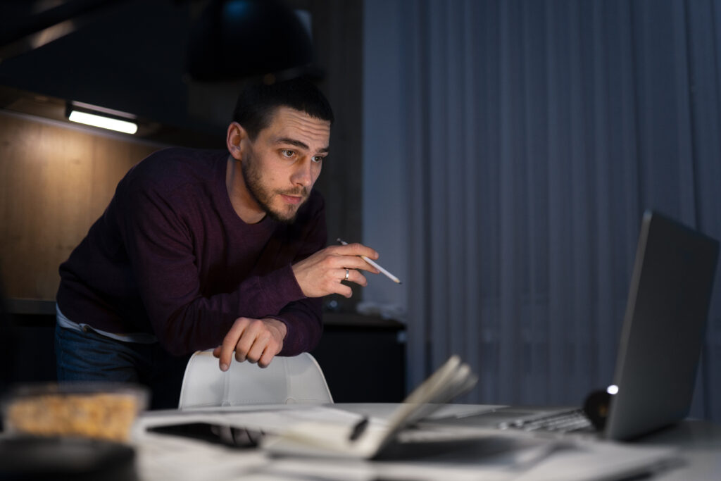 side-view-man-working-late-night-1024x683 Top 5 Online Freelance Side Hustles That Actually Pay